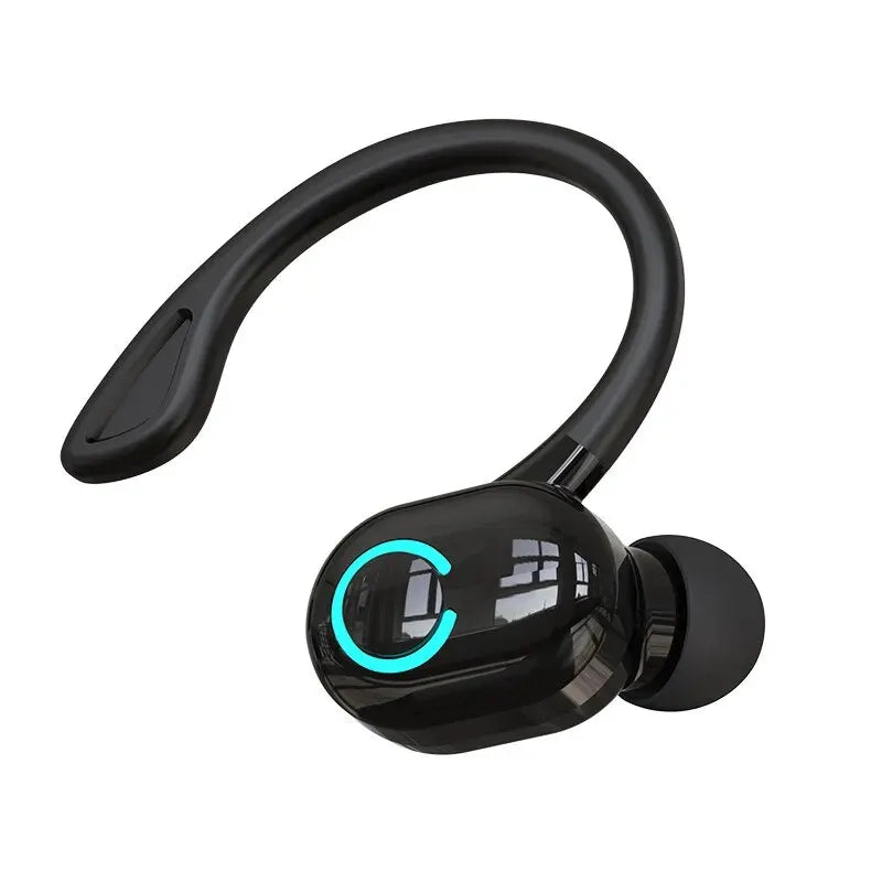 Auriculares inalámbricos con gancho para la oreja, tecnología Bluetooth, ideales para escuchar música, practicar deportes y realizar llamadas manos libres con el teléfono móvil, también aptos para llamadas de negocios.