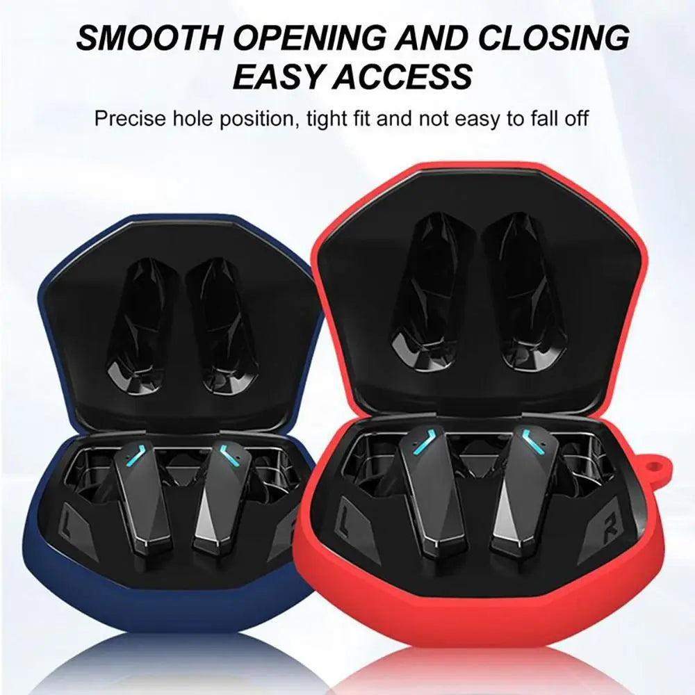 Estuche de almacenamiento de auriculares para Lenovo GM2 PRO, funda para auriculares inalámbricos, bolsa de transporte de silicona, Protector de auriculares a prueba de golpes con mosquetón