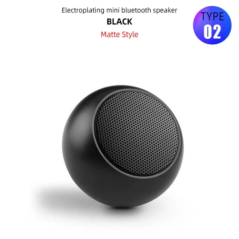 Mini altavoz Bluetooth, reproductor inalámbrico HiFi TWS, altavoz metálico de alta potencia para música, teléfonos móviles y tabletas, subwoofer portátil para deportes.