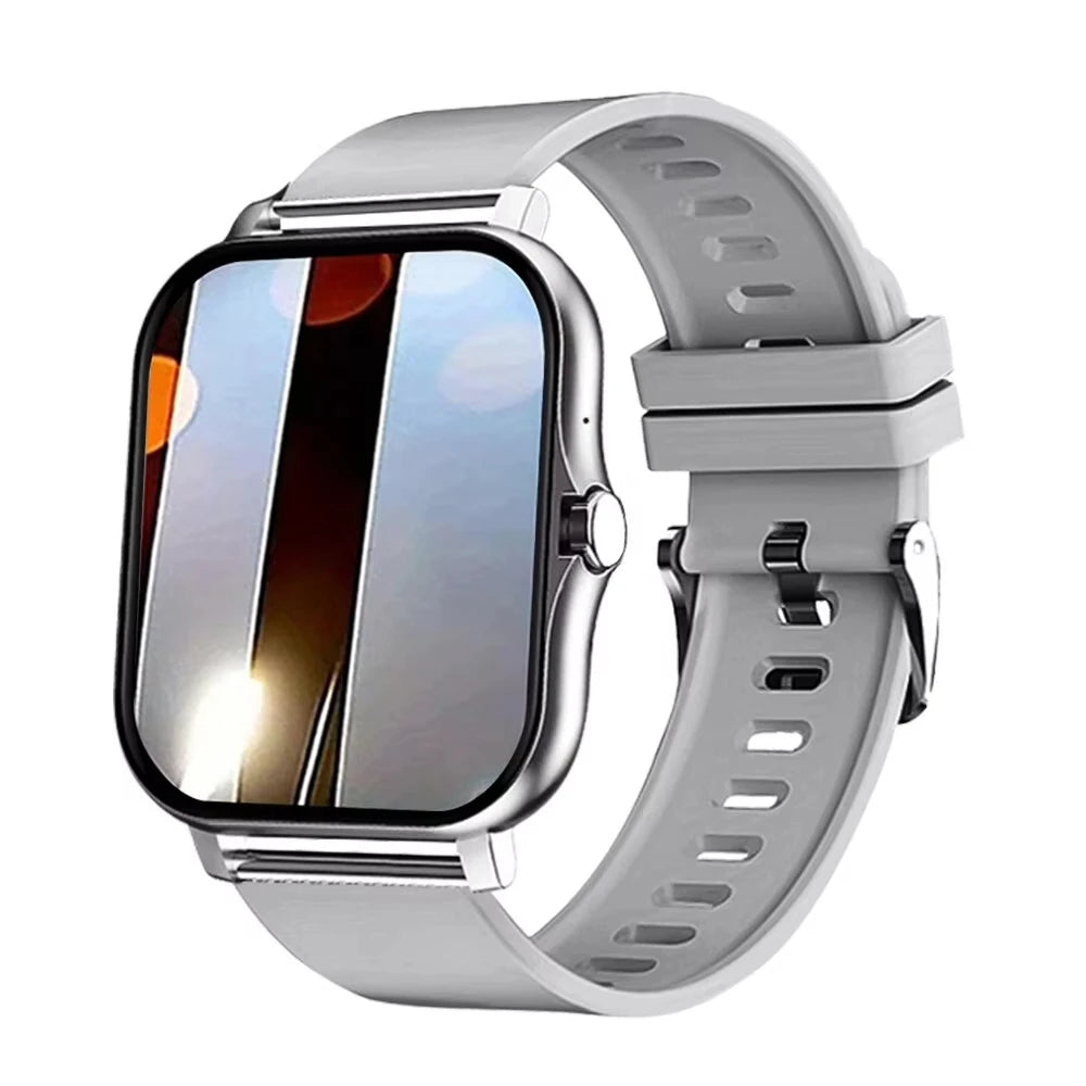 LAXASFIT 2025 nuevo reloj inteligente para hombre, regalo para mujer, pantalla completamente táctil, reloj deportivo para Fitness, reloj inteligente con llamadas Bluetooth
