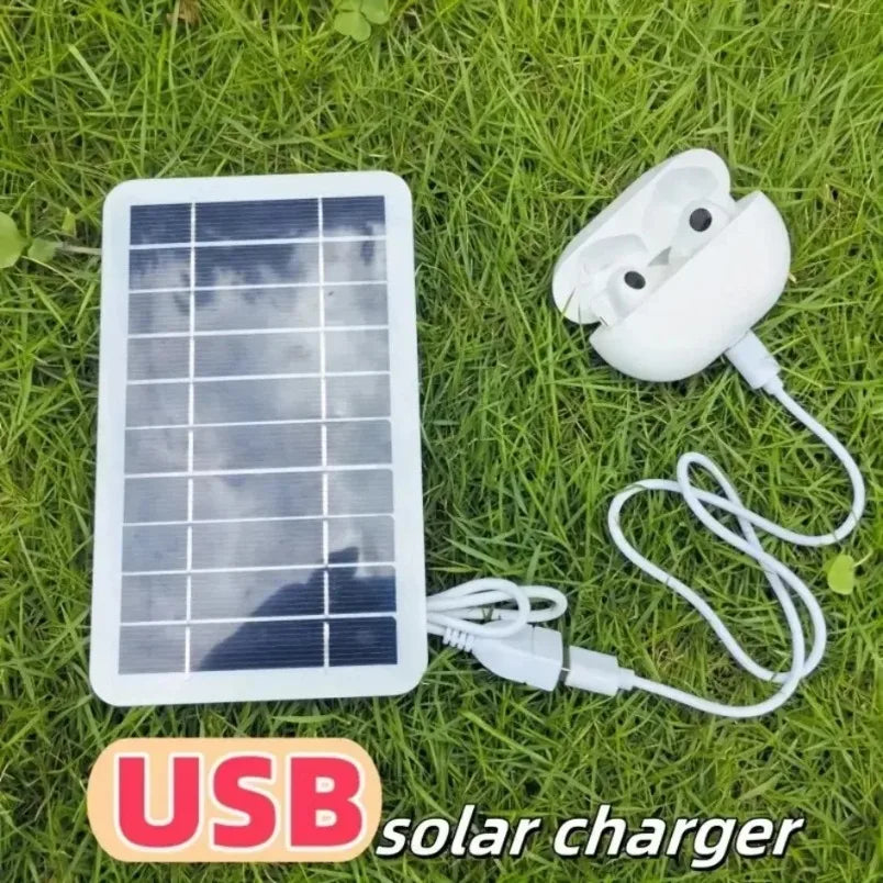 Cargador portátil USB seguro y estable, cargador de panel solar, Compatible con teléfonos, ventiladores, linternas para viajes al aire libre, Camping