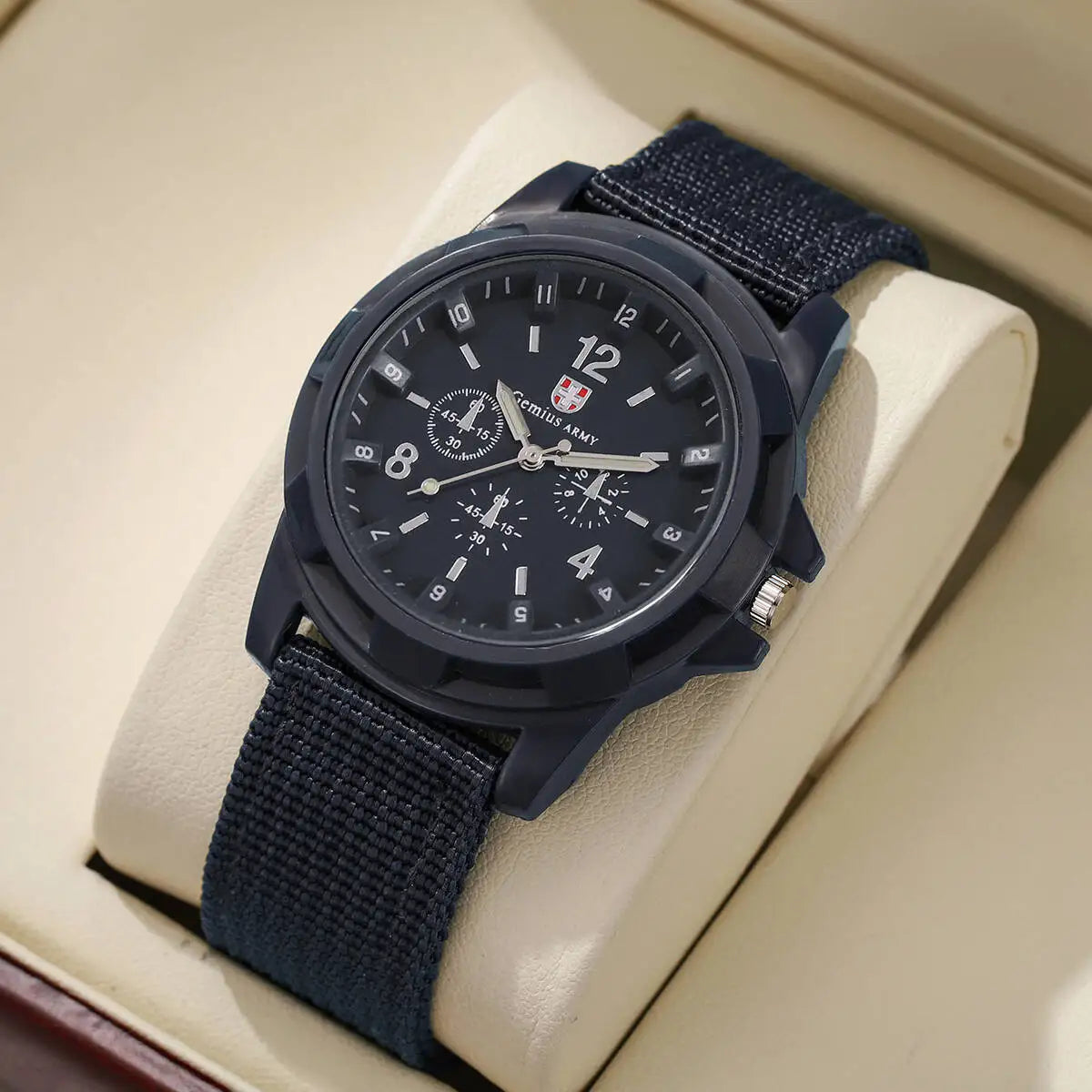 Relojes militares informales para hombre, reloj de pulsera deportivo de cuarzo con banda de nailon, reloj Masculino (sin caja)
