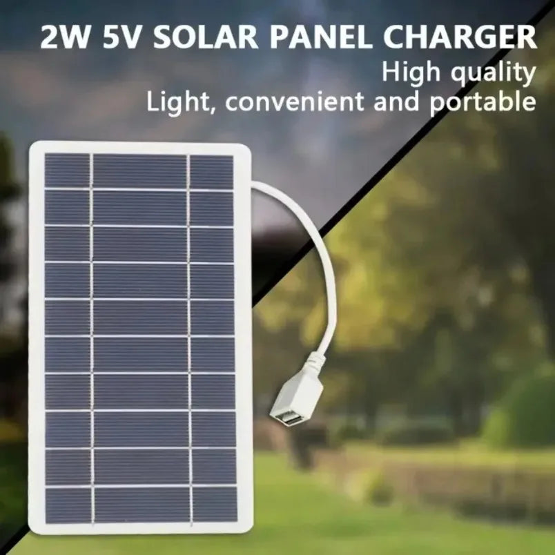 Cargador portátil USB seguro y estable, cargador de panel solar, Compatible con teléfonos, ventiladores, linternas para viajes al aire libre, Camping