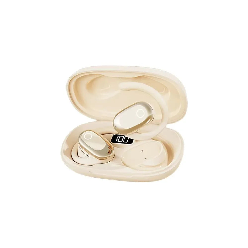 Auriculares Inalámbricos Bluetooth de Diseño Abierto y Sobre la Oreja, con Cancelación de Ruido y Micrófono Integrado, Auriculares Premium