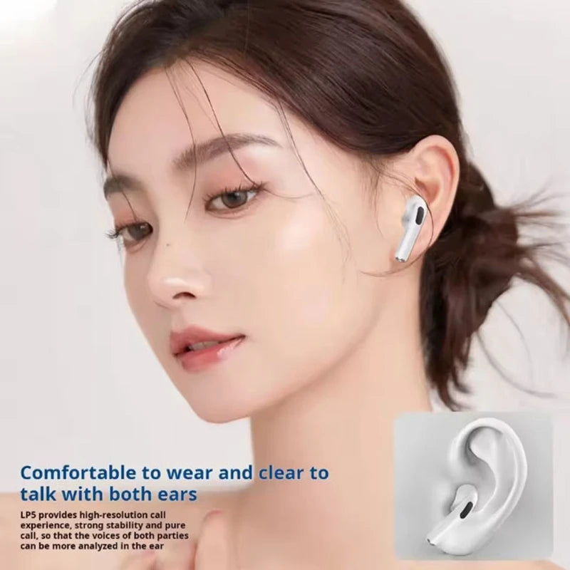 Auriculares estéreo inalámbricos TWS con control táctil y estuche de carga, auriculares inalámbricos intrauditivos inteligentes con micrófono