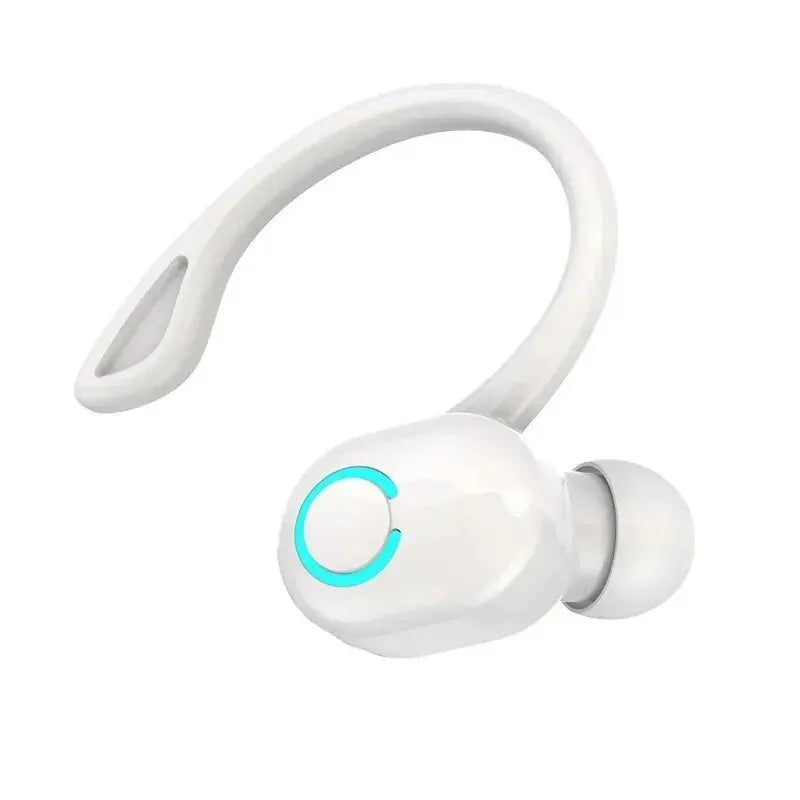 Auriculares inalámbricos con gancho para la oreja, tecnología Bluetooth, ideales para escuchar música, practicar deportes y realizar llamadas manos libres con el teléfono móvil, también aptos para llamadas de negocios.