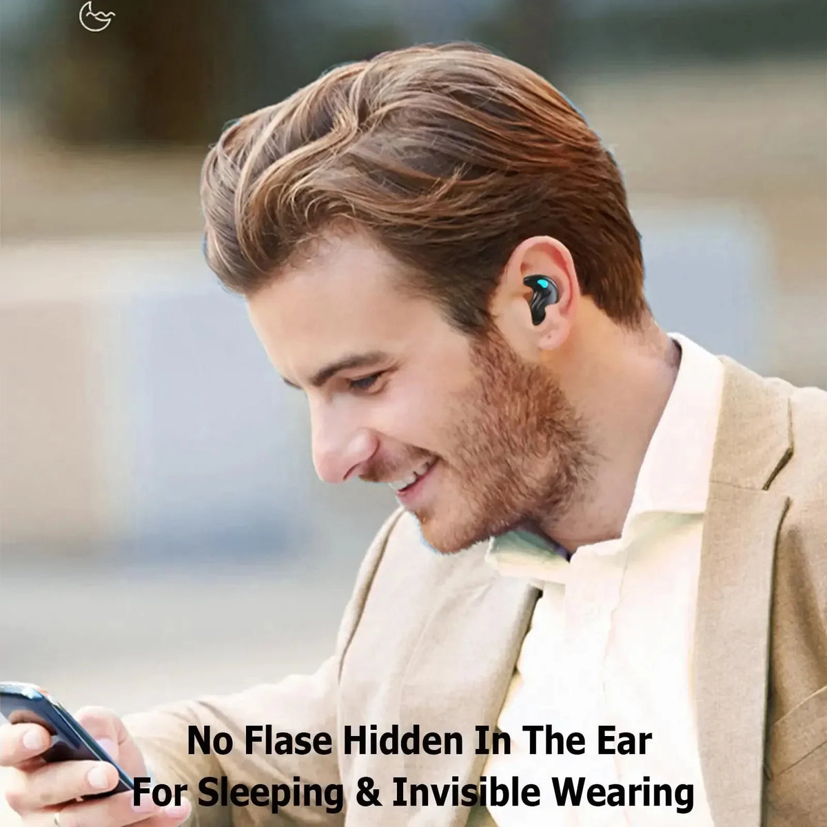 Auriculares inalámbricos Bluetooth 5.3, mini, para dormir, ultrapequeños y portátiles, ideales para orejas pequeñas, con micrófono integrado para llamadas nítidas.