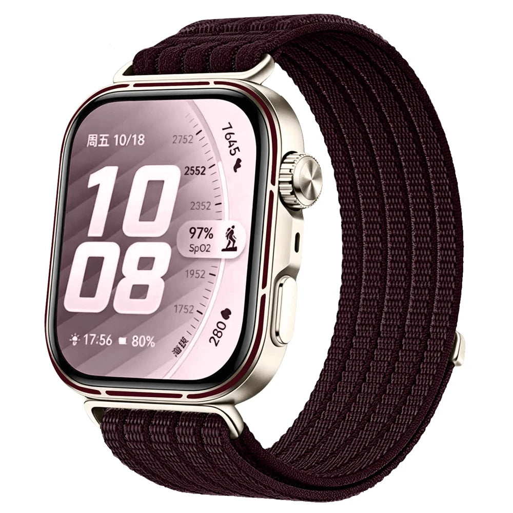 Correa de nailon trenzada para Huawei Watch Fit3/4Pro/5Pro, banda cómoda y transpirable para accesorios Huawei Watch Fit3/Fit4/Fit5