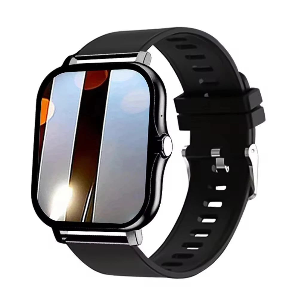 LAXASFIT 2025 nuevo reloj inteligente para hombre, regalo para mujer, pantalla completamente táctil, reloj deportivo para Fitness, reloj inteligente con llamadas Bluetooth