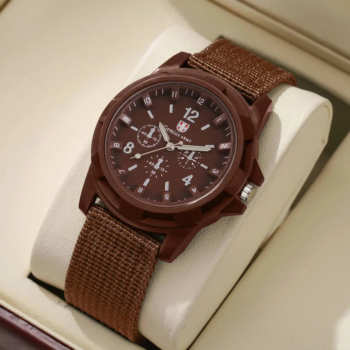 Relojes militares informales para hombre, reloj de pulsera deportivo de cuarzo con banda de nailon, reloj Masculino (sin caja)