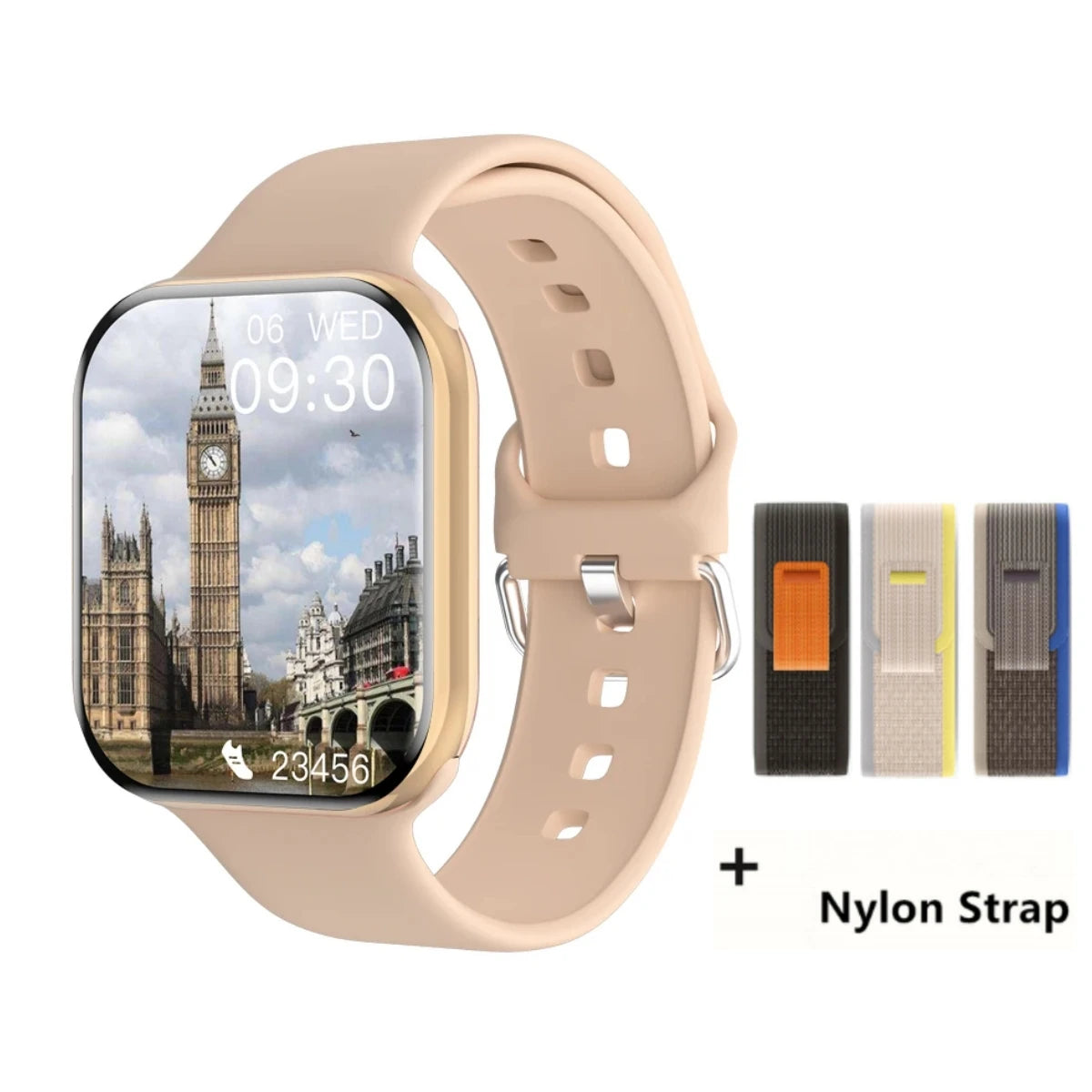 Reloj Inteligente Serie 10 Watch 10 GPS con Memoria DT, Música, Video, Llamadas Bluetooth, Monitor de Ritmo Cardíaco, Resistente al Agua, NFC, para Apple y Android