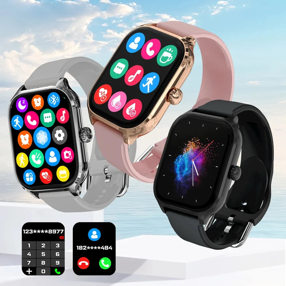 2026 nuevo reloj inteligente con llamada Bluetooth, reloj inteligente electrónico, reloj de pulsera Digital para Fitness, relojes de pulsera deportivos para hombre y mujer, Android iOS