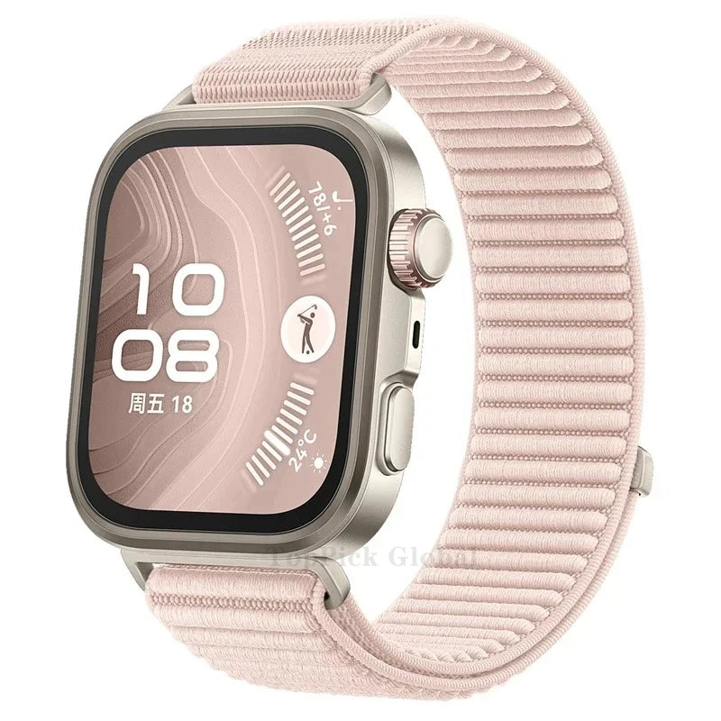 Correa de nailon trenzada para Huawei Watch Fit3/4Pro/5Pro, banda cómoda y transpirable para accesorios Huawei Watch Fit3/Fit4/Fit5