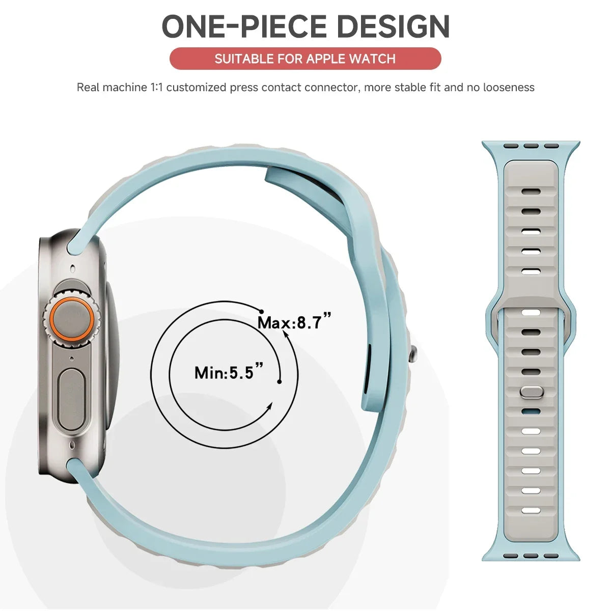 Para Iwatch Series 11 10 9 8 7 6 5 4 SE3 Ultra 1 2 Correa deportiva de silicona para Apple Watch 49mm 46mm 45mm 44mm 42mm 41mm 40mm