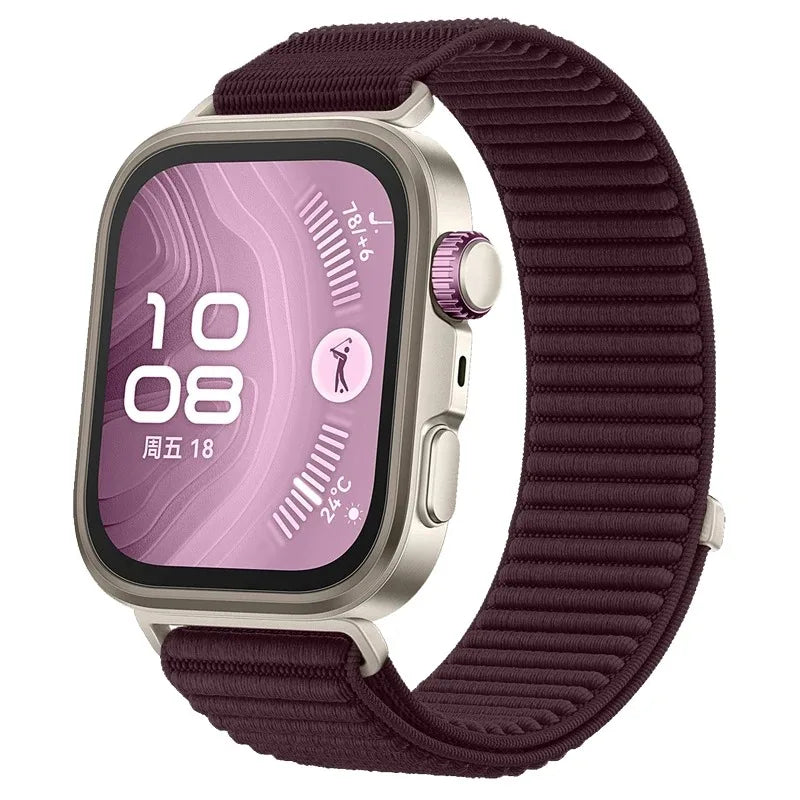 Correa de nailon trenzada para Huawei Watch Fit3/4Pro/5Pro, banda cómoda y transpirable para accesorios Huawei Watch Fit3/Fit4/Fit5
