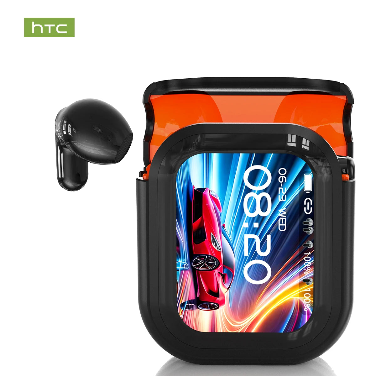Audífonos HTC NE20 con Traducción por IA - Cancelación de Ruido ANC, Pantalla Táctil, 135 Idiomas Auriculares para Conferencias de Negocios y Viajes