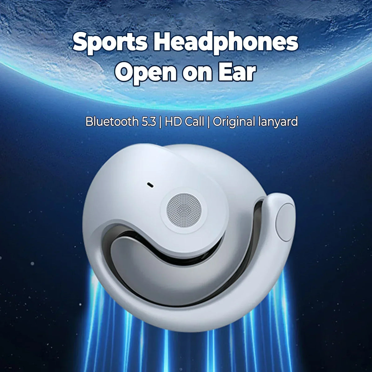 Auriculares inalámbricos con Bluetooth y micrófonos, sonido estéreo HiFi, auriculares deportivos con control táctil inteligente para teléfonos