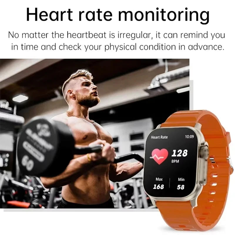 Relojes inteligentes originales T800 Ultra2, llamada Bluetooth, rastreador de salud y estado físico, modo multideporte, reloj inteligente para mujeres y hombres para Android IOS