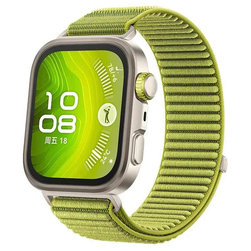 Correa de nailon trenzada para Huawei Watch Fit3/4Pro/5Pro, banda cómoda y transpirable para accesorios Huawei Watch Fit3/Fit4/Fit5