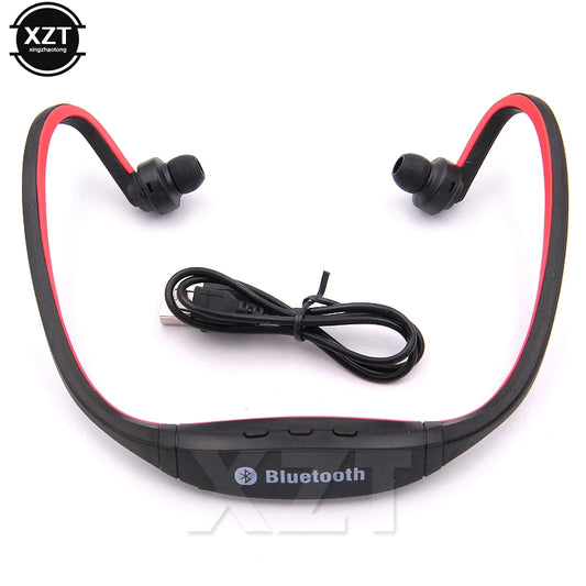Auriculares S9 compatibles con Bluetooth 4,0, auriculares inalámbricos deportivos, auriculares estéreo de música + ranura para tarjeta Micro SD para iphone, Huawei, XiaoMi