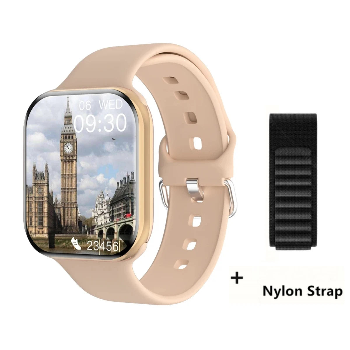 Reloj Inteligente Serie 10 Watch 10 GPS con Memoria DT, Música, Video, Llamadas Bluetooth, Monitor de Ritmo Cardíaco, Resistente al Agua, NFC, para Apple y Android