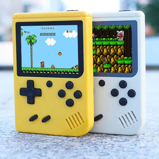 Consola de videojuegos retro portátil con 400 videojuegos incorporados, reproductor de juegos portátil con pantalla IPS de 2,4 pulgadas y batería recargable