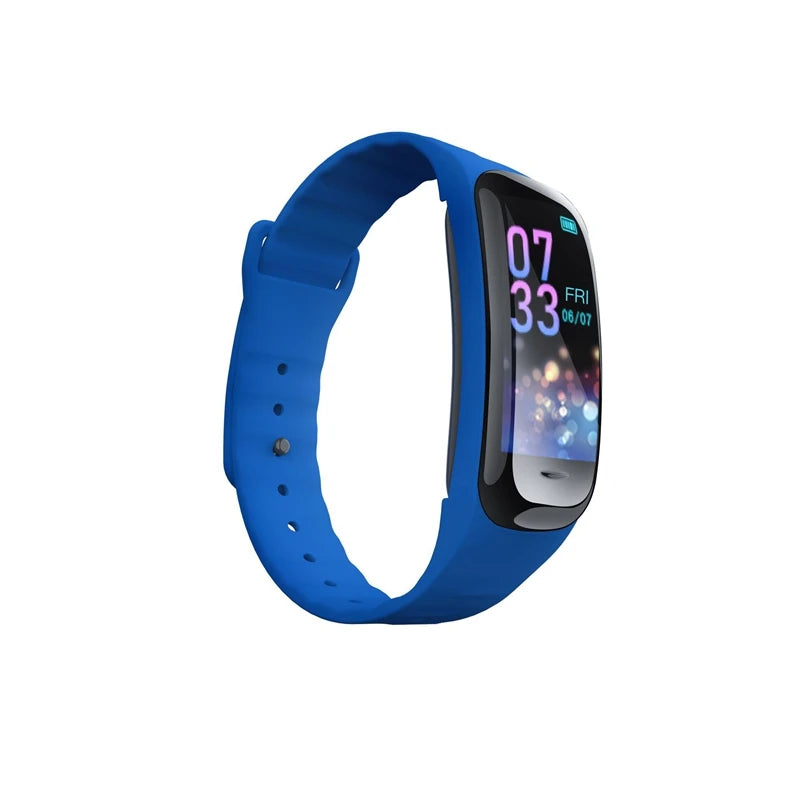 Reloj Inteligente C1 Plus, Monitor de Actividad Física, Bluetooth, Frecuencia Cardíaca, Presión Arterial, Contador de Pasos, Pulsera Deportiva para Hombres y Mujeres 2026