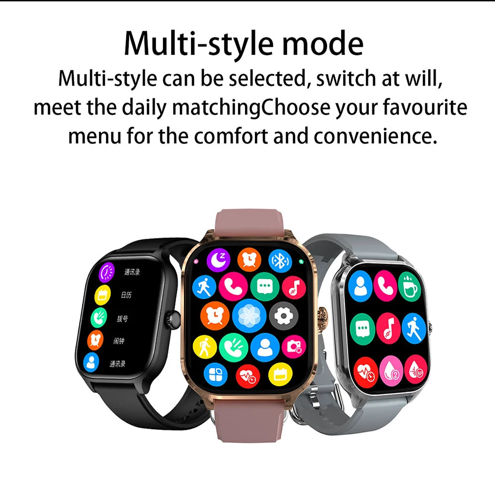 2026 nuevo reloj inteligente con llamada Bluetooth, reloj inteligente electrónico, reloj de pulsera Digital para Fitness, relojes de pulsera deportivos para hombre y mujer, Android iOS