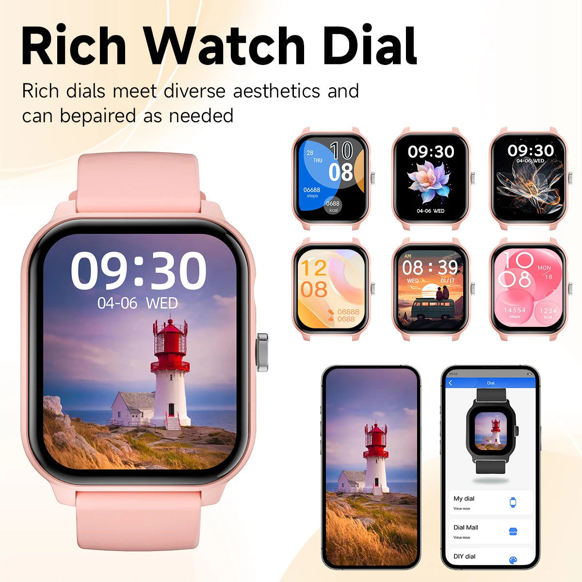 Nuevo Reloj Inteligente para Juegos, 1.83'', Llamadas Bluetooth, Modo Deportivo, Control de Música/Cámara, Linterna LED, Batería de Larga Duración, para Android/iOS