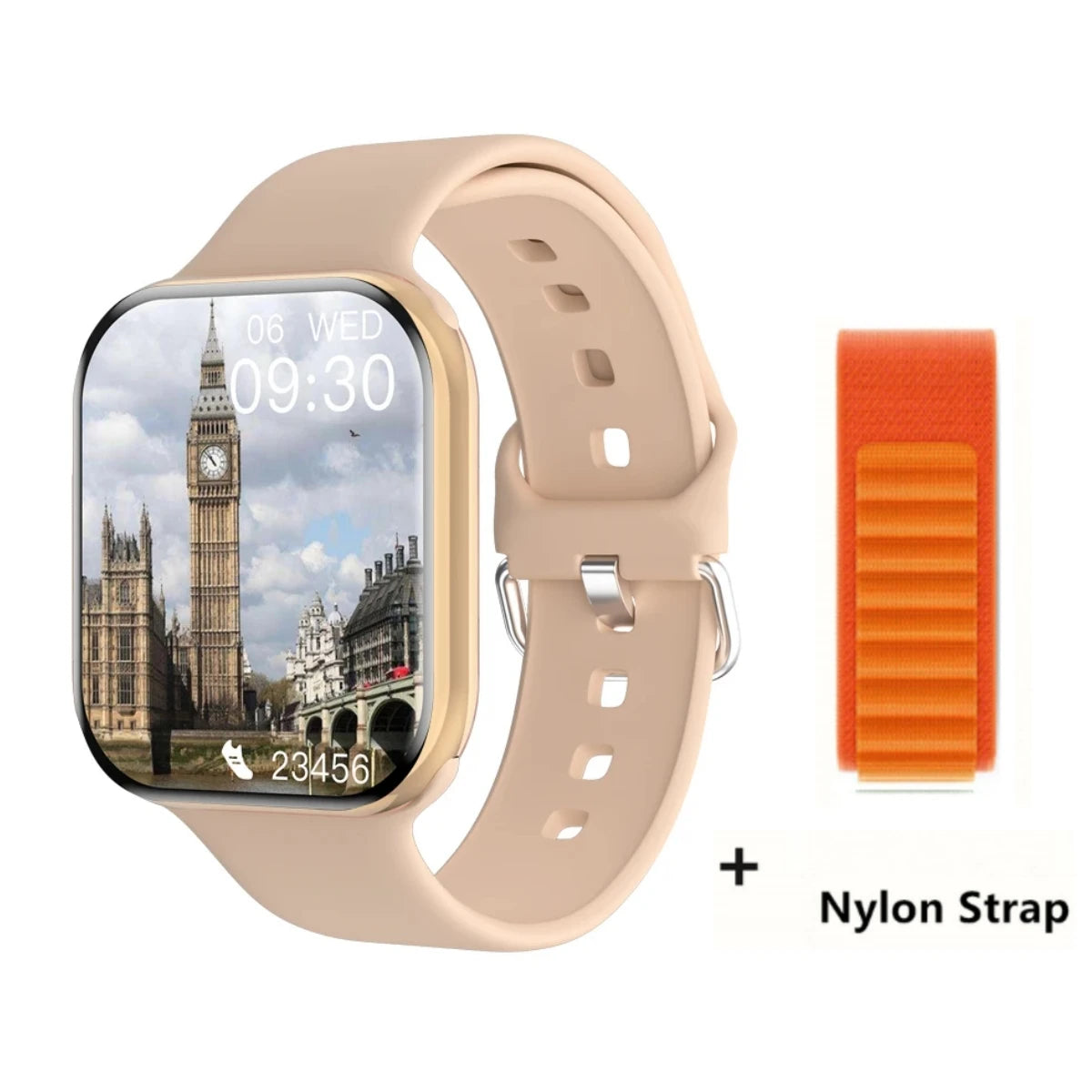 Reloj Inteligente Serie 10 Watch 10 GPS con Memoria DT, Música, Video, Llamadas Bluetooth, Monitor de Ritmo Cardíaco, Resistente al Agua, NFC, para Apple y Android