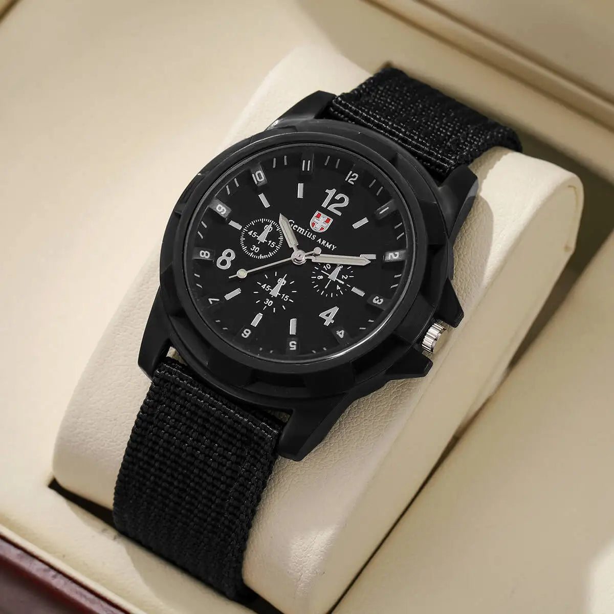 Relojes militares informales para hombre, reloj de pulsera deportivo de cuarzo con banda de nailon, reloj Masculino (sin caja)