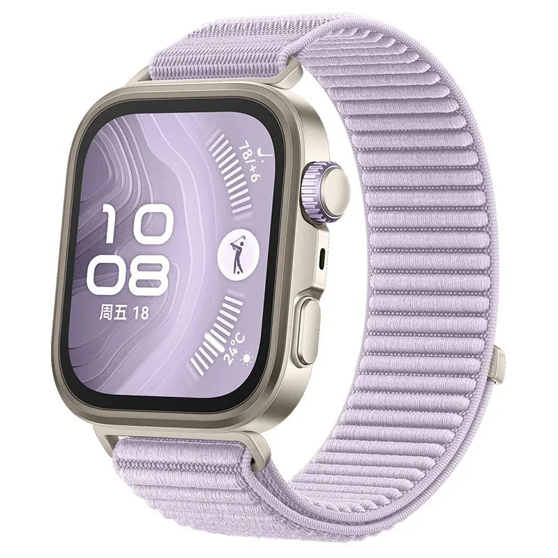 Correa de nailon trenzada para Huawei Watch Fit3/4Pro/5Pro, banda cómoda y transpirable para accesorios Huawei Watch Fit3/Fit4/Fit5