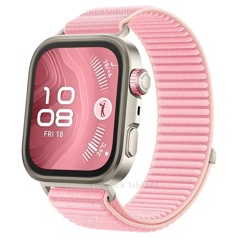 Correa de nailon trenzada para Huawei Watch Fit3/4Pro/5Pro, banda cómoda y transpirable para accesorios Huawei Watch Fit3/Fit4/Fit5
