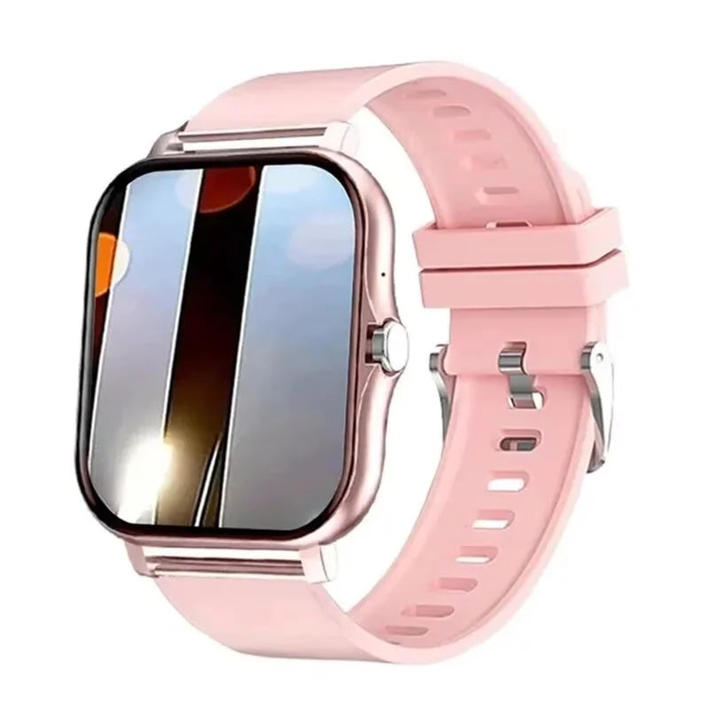 LAXASFIT 2025 nuevo reloj inteligente para hombre, regalo para mujer, pantalla completamente táctil, reloj deportivo para Fitness, reloj inteligente con llamadas Bluetooth