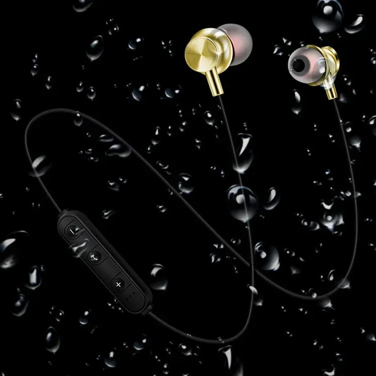 HCQWBING-auriculares estéreo con Bluetooth, cascos deportivos inalámbricos con micrófono HD para Android e IOS