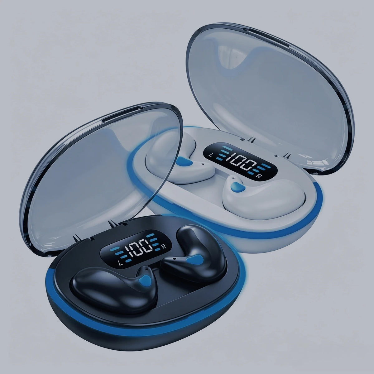 Auriculares inalámbricos Bluetooth 5.3, mini, para dormir, ultrapequeños y portátiles, ideales para orejas pequeñas, con micrófono integrado para llamadas nítidas.