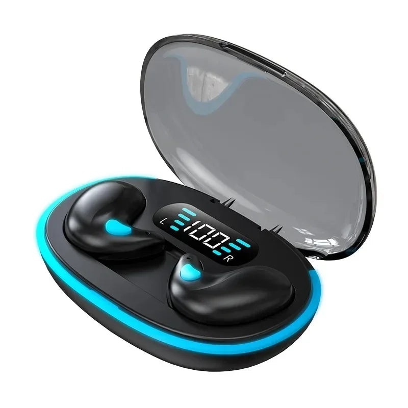 Auriculares inalámbricos Bluetooth 5.3, mini, para dormir, ultrapequeños y portátiles, ideales para orejas pequeñas, con micrófono integrado para llamadas nítidas.