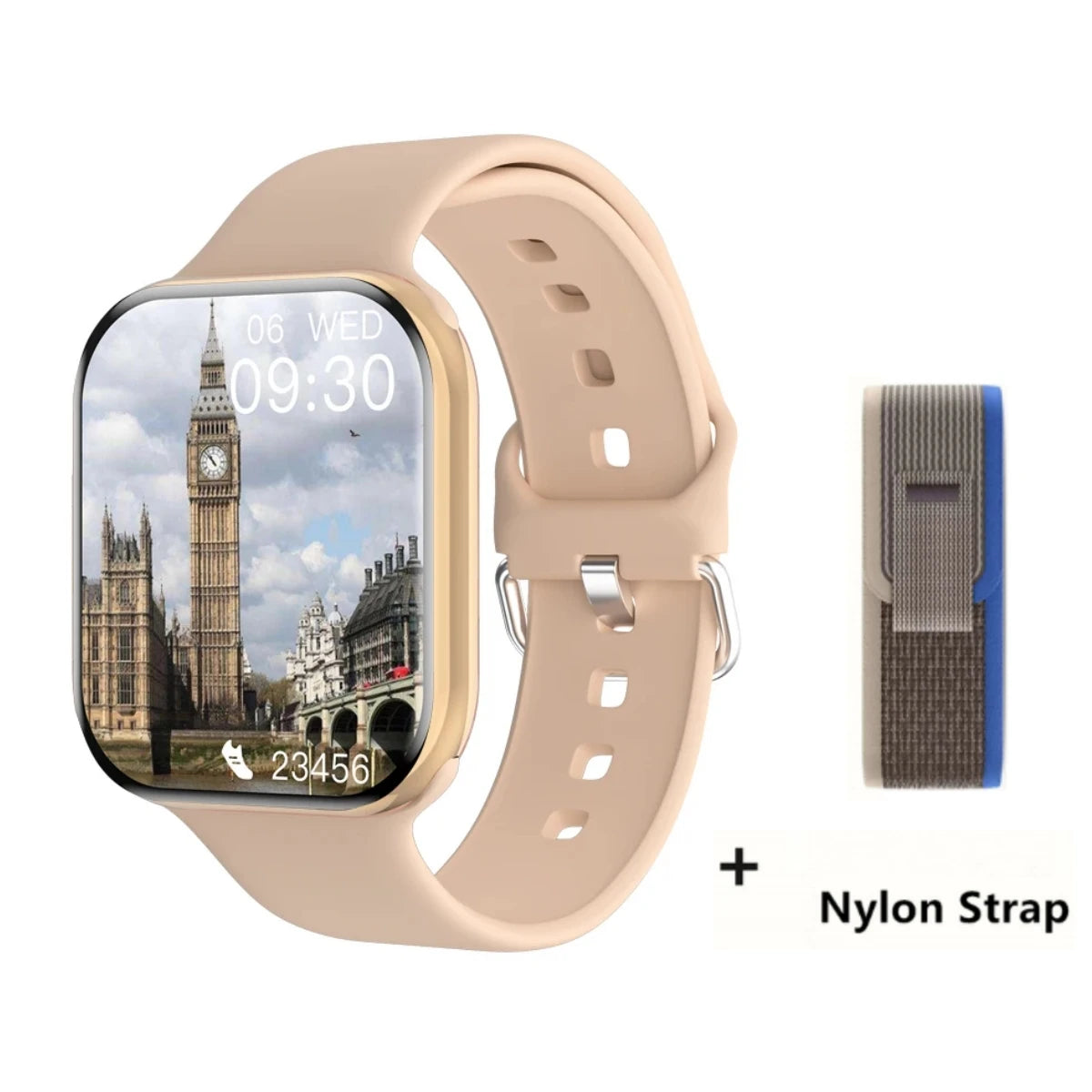 Reloj Inteligente Serie 10 Watch 10 GPS con Memoria DT, Música, Video, Llamadas Bluetooth, Monitor de Ritmo Cardíaco, Resistente al Agua, NFC, para Apple y Android