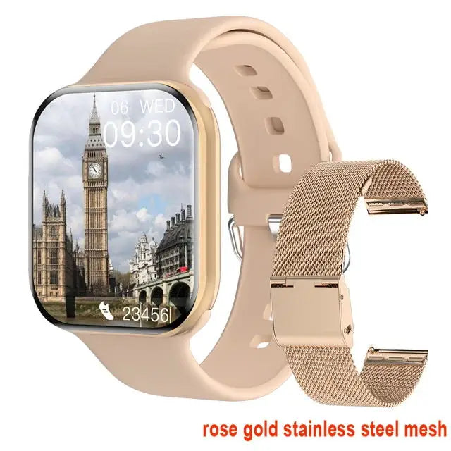 Reloj Inteligente Serie 10 Watch 10 GPS con Memoria DT, Música, Video, Llamadas Bluetooth, Monitor de Ritmo Cardíaco, Resistente al Agua, NFC, para Apple y Android