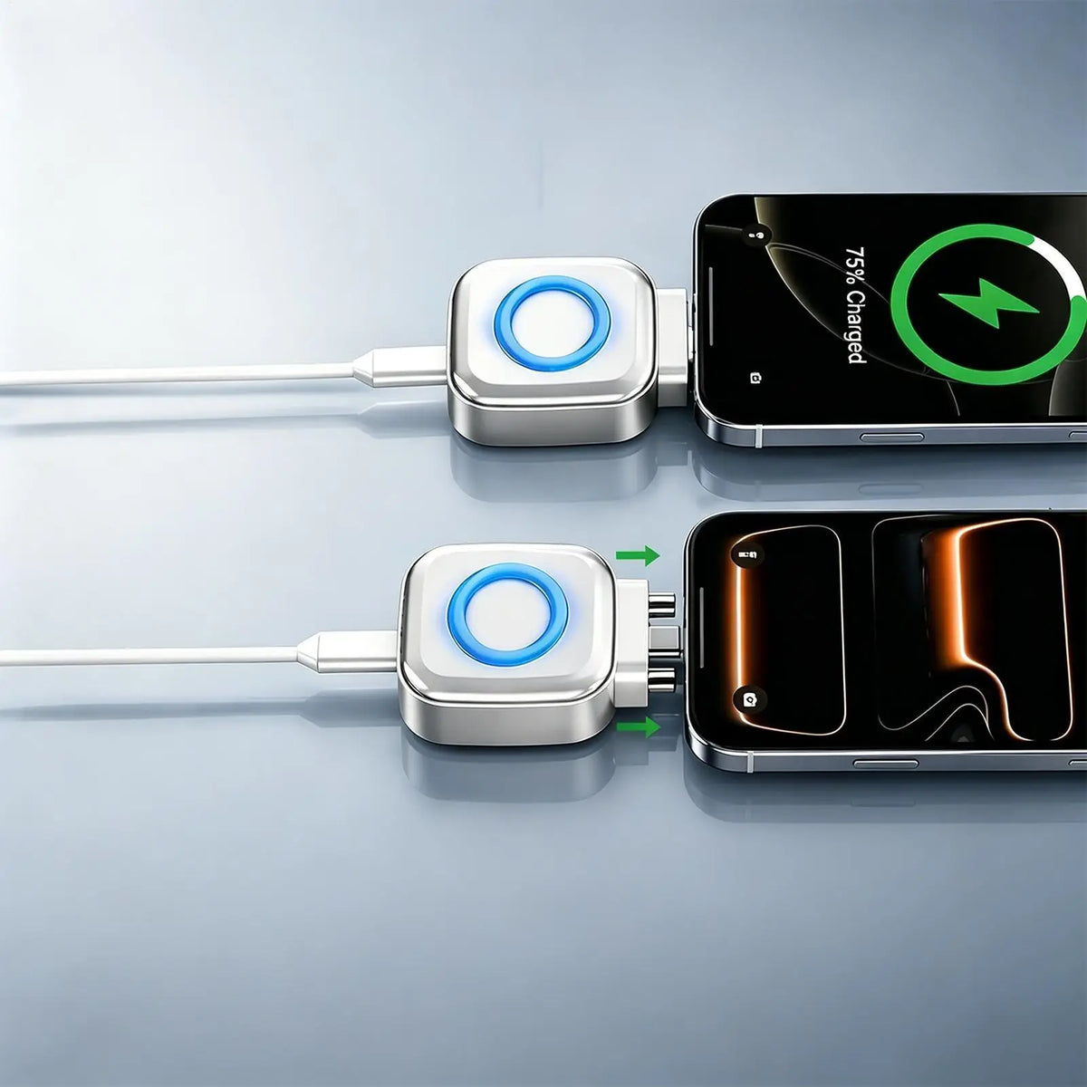 Adaptador de Carga con Desconexión Automática 140W, Protección de Apagado, Carga Inteligente para Teléfono Móvil y Tablet