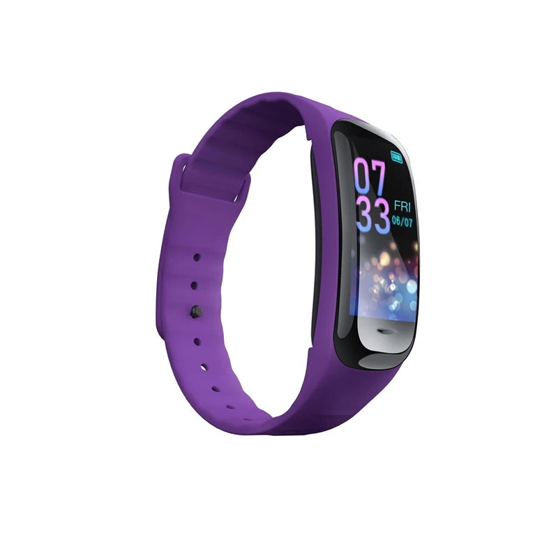 Reloj Inteligente C1 Plus, Monitor de Actividad Física, Bluetooth, Frecuencia Cardíaca, Presión Arterial, Contador de Pasos, Pulsera Deportiva para Hombres y Mujeres 2026