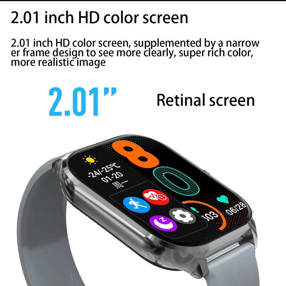 2026 nuevo reloj inteligente con llamada Bluetooth, reloj inteligente electrónico, reloj de pulsera Digital para Fitness, relojes de pulsera deportivos para hombre y mujer, Android iOS