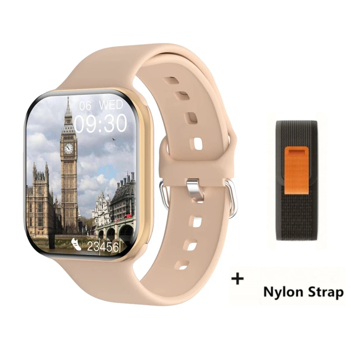 Reloj Inteligente Serie 10 Watch 10 GPS con Memoria DT, Música, Video, Llamadas Bluetooth, Monitor de Ritmo Cardíaco, Resistente al Agua, NFC, para Apple y Android