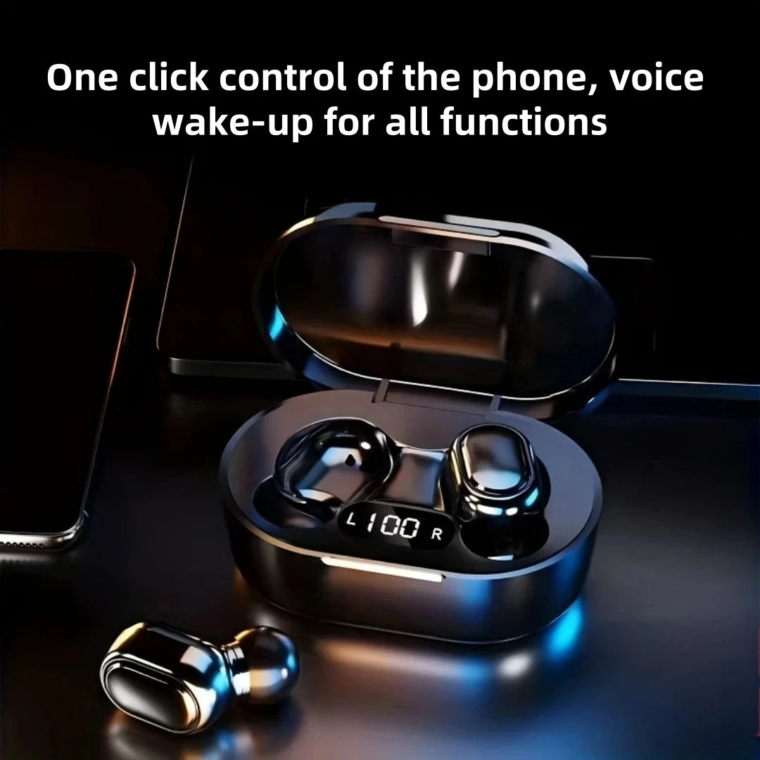 Auriculares Bluetooth Inalámbricos Originales E7S con Micrófono, Pantalla LED, Auriculares para iPhone y Xiaomi, Auriculares TWS