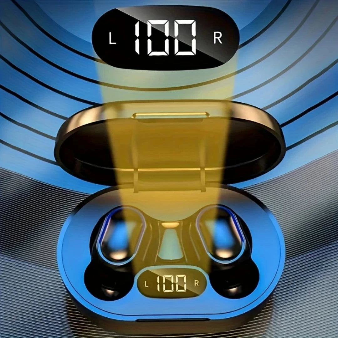 Auriculares Bluetooth Inalámbricos Originales E7S con Micrófono, Pantalla LED, Auriculares para iPhone y Xiaomi, Auriculares TWS