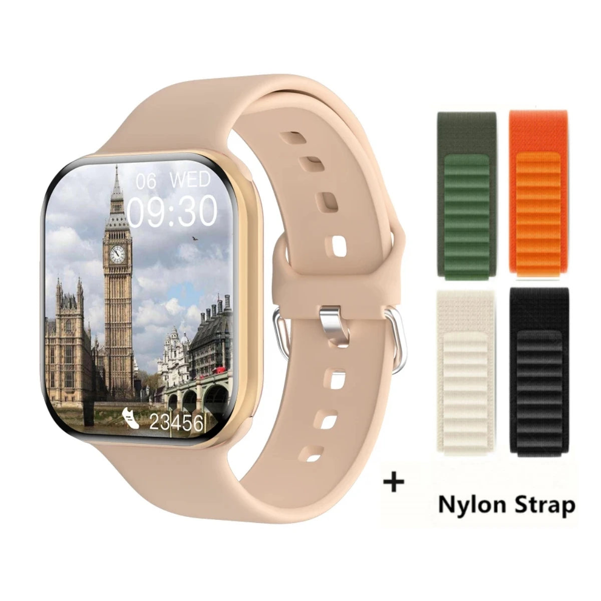 Reloj Inteligente Serie 10 Watch 10 GPS con Memoria DT, Música, Video, Llamadas Bluetooth, Monitor de Ritmo Cardíaco, Resistente al Agua, NFC, para Apple y Android
