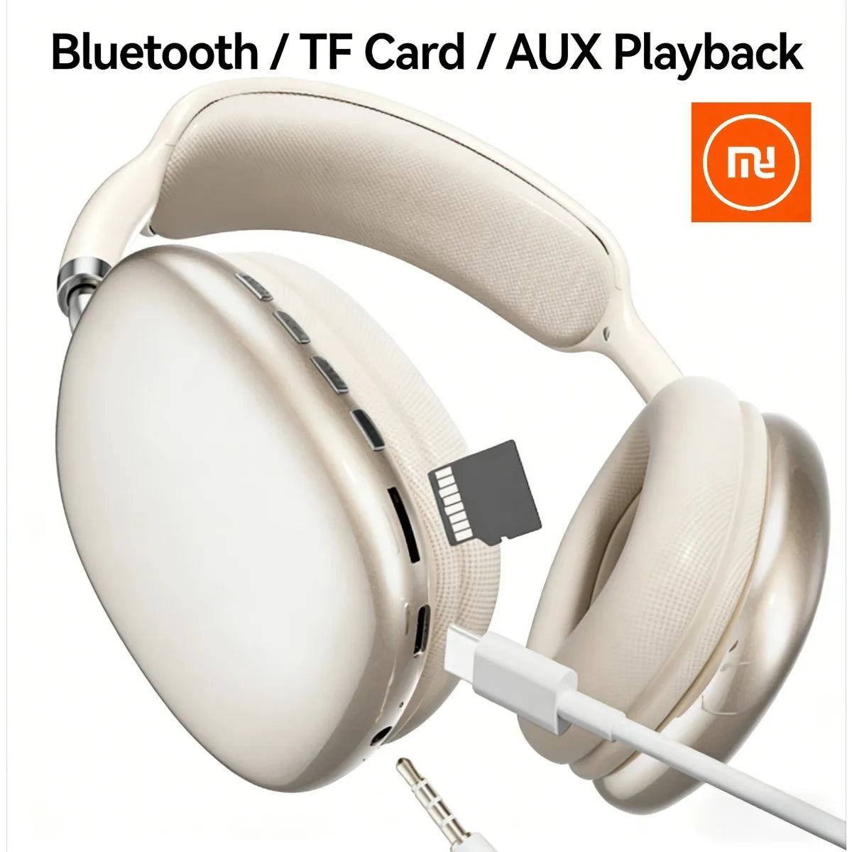Auriculares supraaurales SONY Bluetooth 5.4, plegables, portátiles, de malla metálica, con cable e inalámbricos, modo dual, para viajes, estudio, deportes y música.