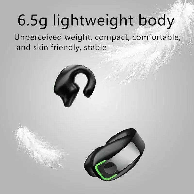 Auriculares inalámbricos Bluetooth con Clip, audífonos Mini monaurales de conducción ósea, estéreo de movimiento Inear, Gd28, para negocios, Tws, impermeables